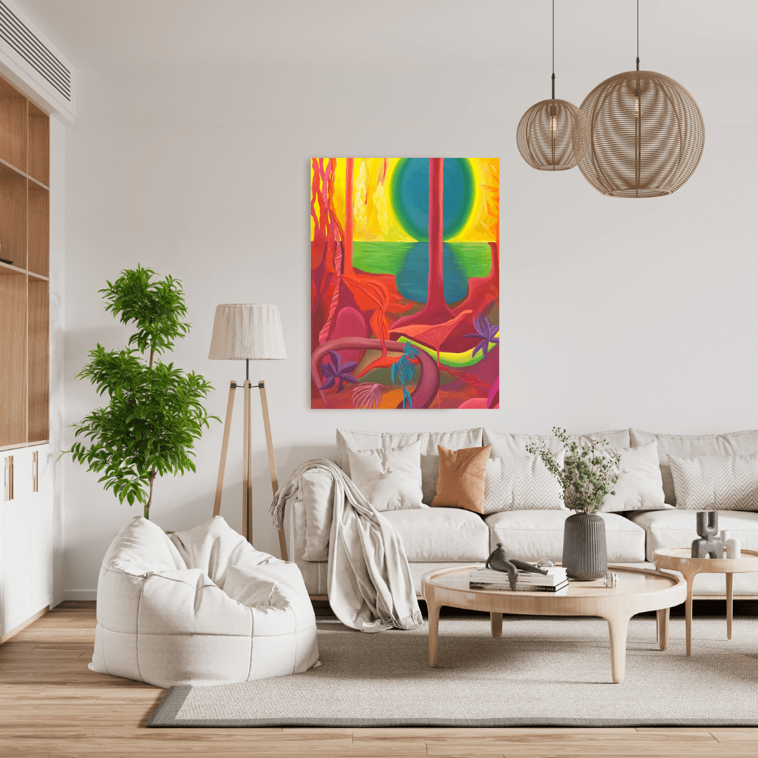 The Heat at the Slide Room Gallery in Victoria -  48 x 36 x 1.5 in / 121.92 x 91.44 x 3,81 cm