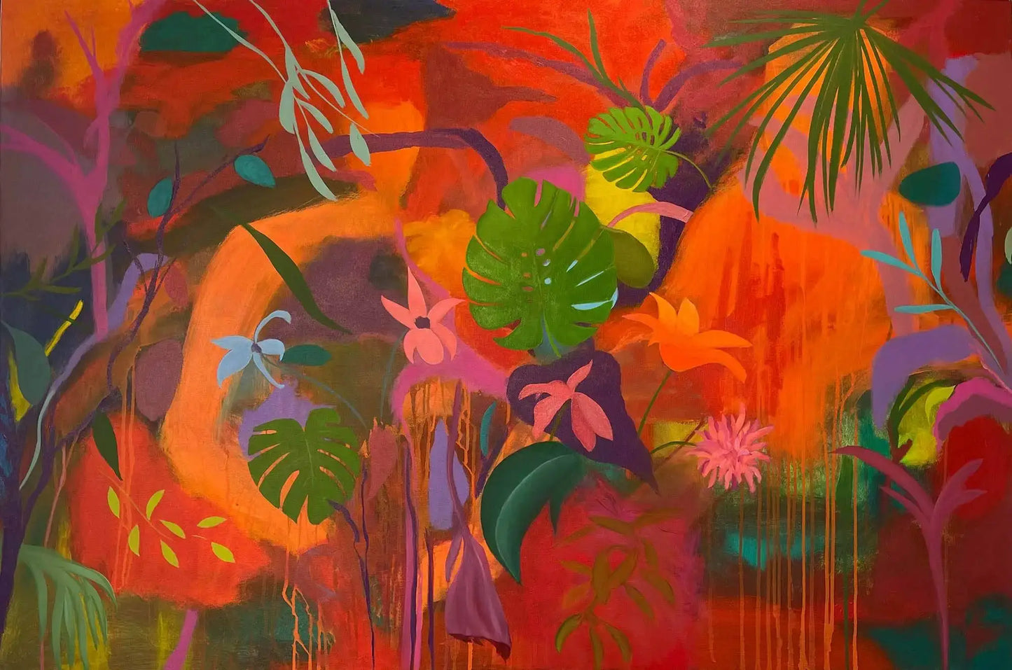 5 o'clock - 60 x 40 inches, SOLD