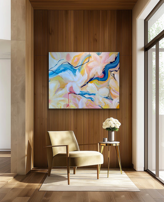 Between Breathe and Space - 48 x 60 in / 121.92 x 152.4 cm