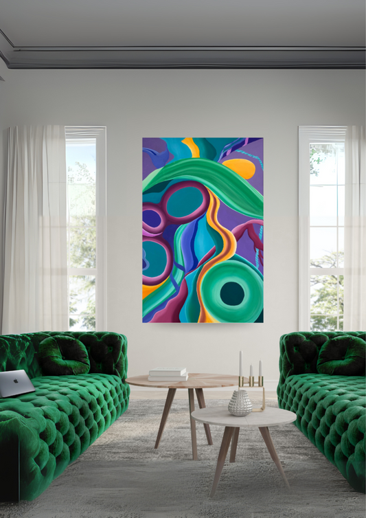 Meandering II - 43 x 28 in