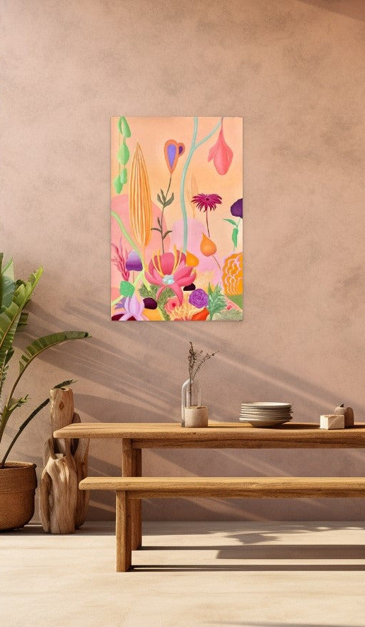 Mystic Garden III - 43 x 28 in  - SOLD