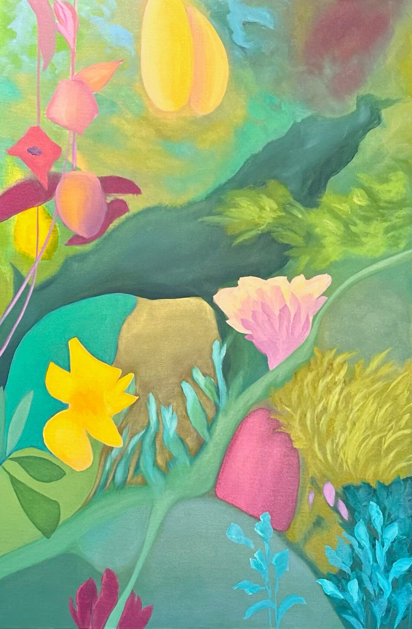 Viridian Path at the Tofino Gallery of Contemporary Art - 36 x 24 in - SOLD