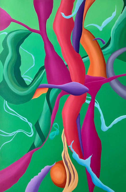 Green Velvet  -72 x 48 x 2 in / 152.4 x 101.6 cm