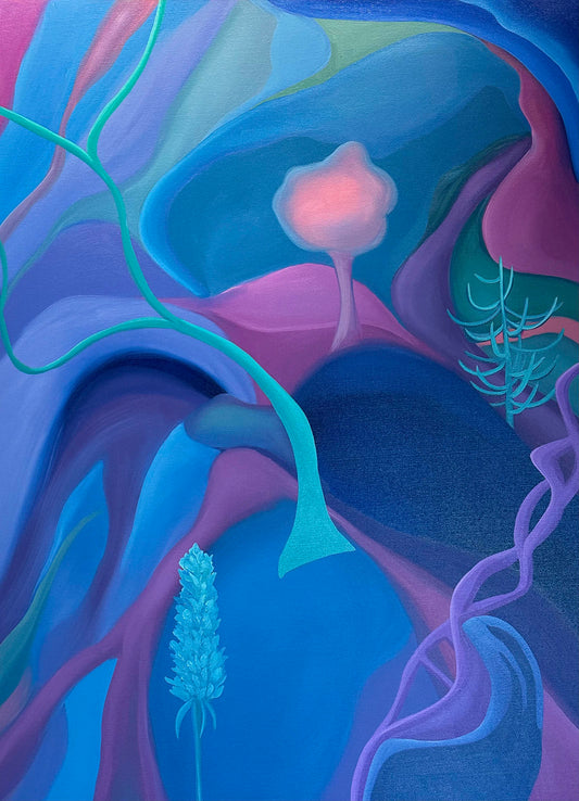 Rhapsody in Blue at Sotheby’s Victoria - 48 x 36 in