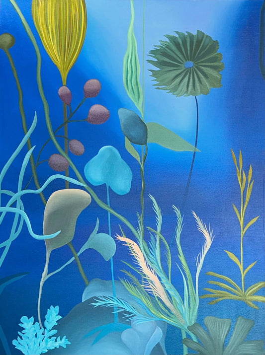 The Deep Blue at the Tofino Gallery of Contemporary Art - 48 x 36 in