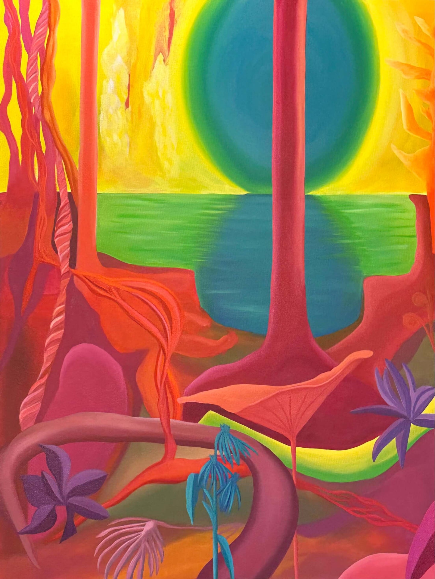 The Heat at the Slide Room Gallery in Victoria -  48 x 36 x 1.5 in / 121.92 x 91.44 x 3,81 cm