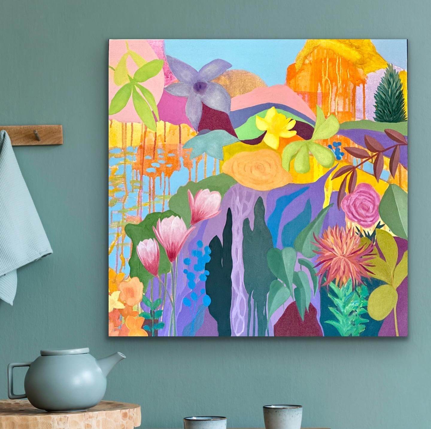 Un Bel di Vedremo - 30 x 30 in - Currently available at the Gallery at Mattick’s, Victoria