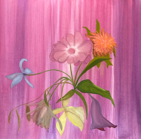 Flower Study - 22 x 22 inches
