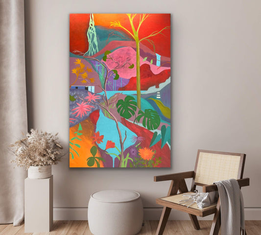 Over the Hill and Far Away - 40 x 60 in - SOLD