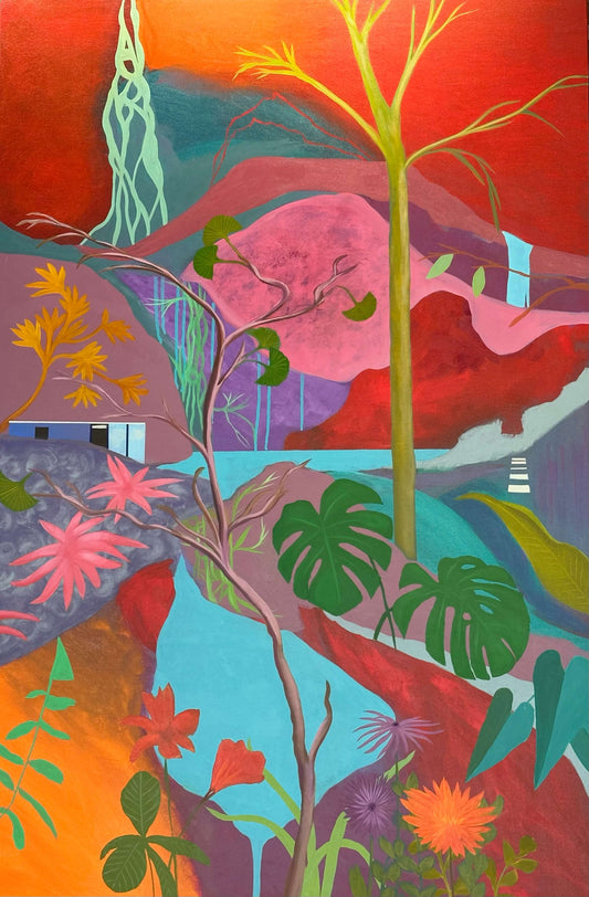 Over the Hill and Far Away - 40 x 60 in - SOLD