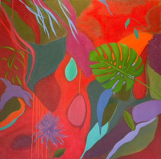 Purple Rain - 30 x 30 in - Exclusively at Tofino Gallery of Contemporary Art SOLD