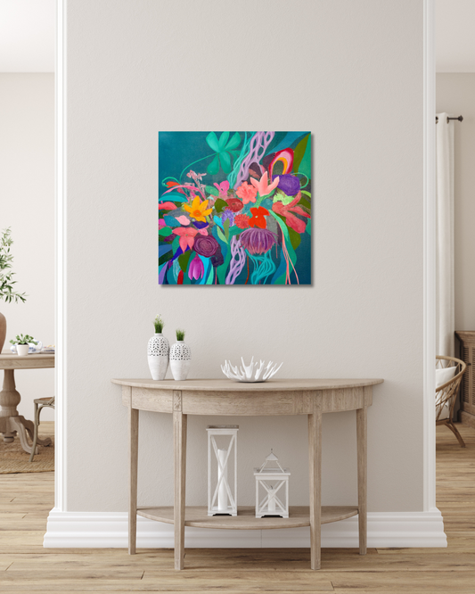 Flowers for You - 30 x 30 in