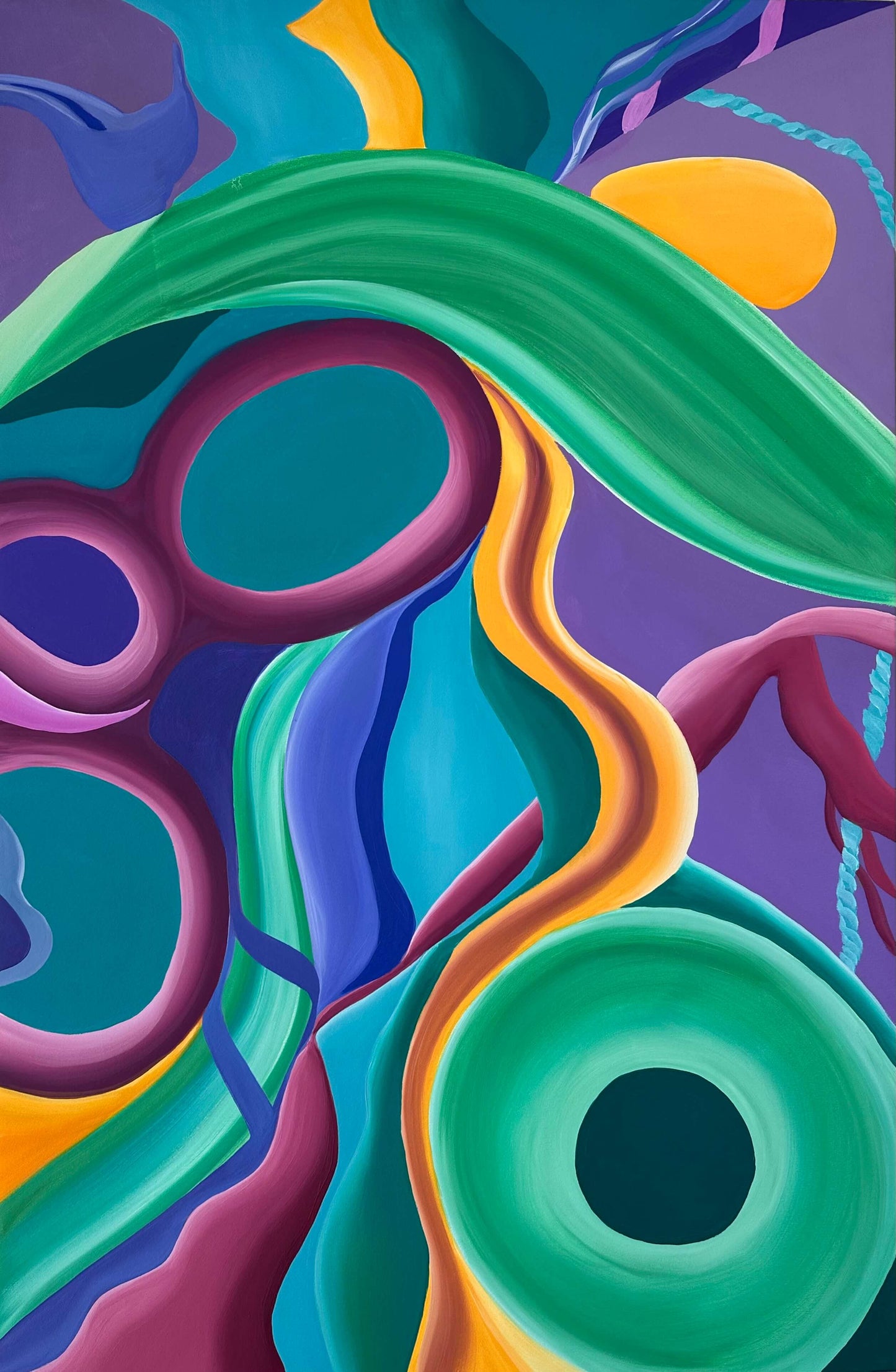 Meandering II - 43 x 28 in