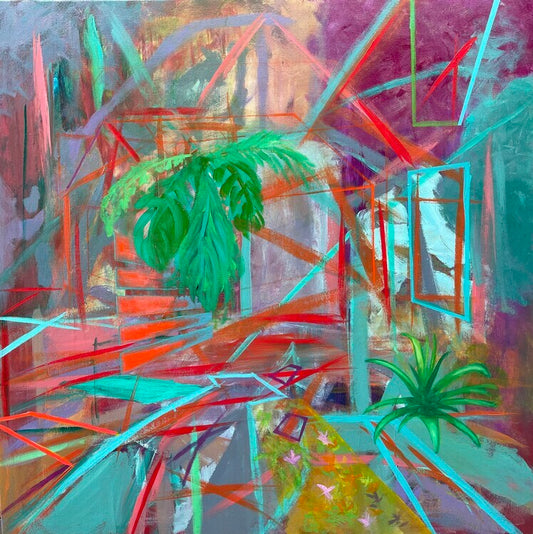 Transit - 30 x 30 in -SOLD